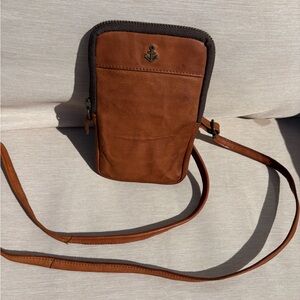 Harbour 2nd Phone crossbody Leather Cognac